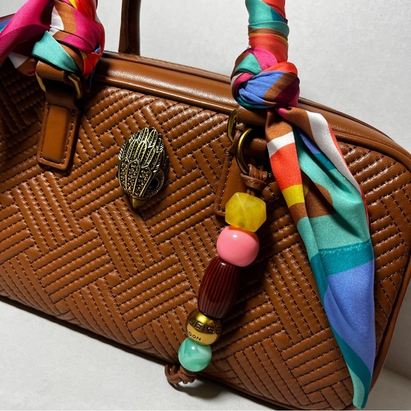 Kurt Geiger Kensington Duffle Bag In Brown Leather W/ Tag & Dust Bag - Picture 2 of 8